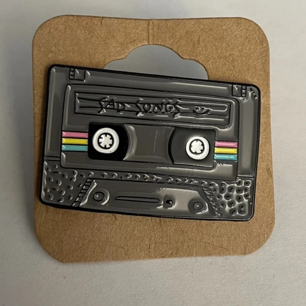 Sad Songs Cassette Tape Enamel Pin $5 Bundled
